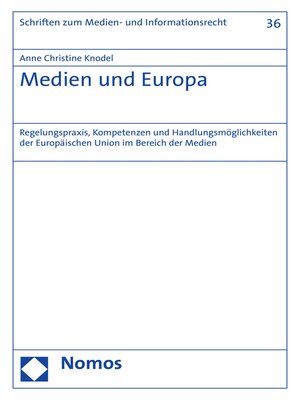 cover image of Medien und Europa